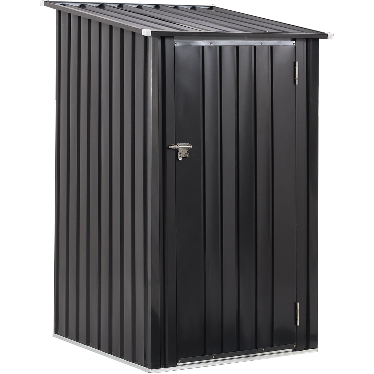 Outdoor Storage Shed, 3 x 3 FT Metal Steel Garden Shed with Single Lockable Door, Small Shed Outdoor Steel Utility Tool Shed for Backyard Patio Garden Lawn image 1