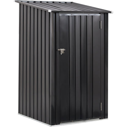 Outdoor Storage Shed, 3 x 3 FT Metal Steel Garden Shed with Single Lockable Door, Small Shed Outdoor Steel Utility Tool Shed for Backyard Patio Garden Lawn image 1