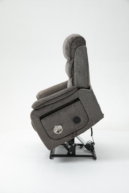 Lounge chair lift chair relax sofa chair sitting room furniture sitting room power supply elderly electric lounge chair (180 degree lying flat) image 3