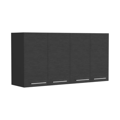Kitchen Cabinet Durham, Four Doors, Black Wengue Finish image 4