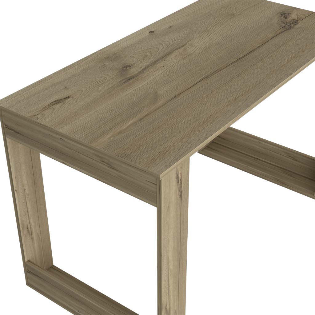 Computer Desk Albion with Ample Worksurface and Legs, Light Oak Finish image 7