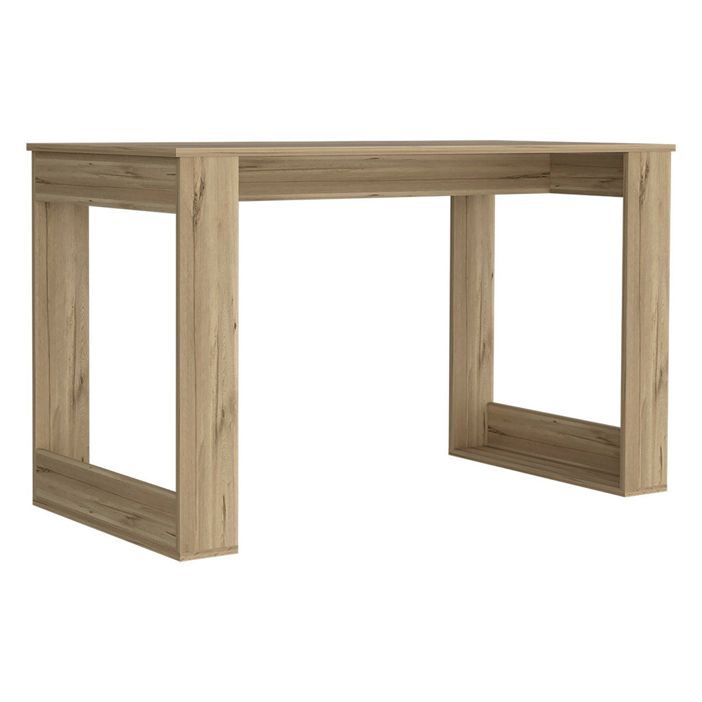 Computer Desk Albion with Ample Worksurface and Legs, Light Oak Finish image 3