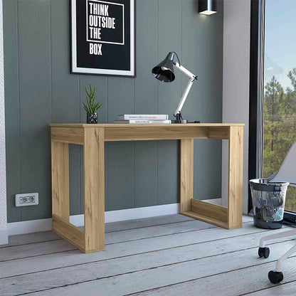Computer Desk Albion with Ample Worksurface and Legs, Light Oak Finish image 1