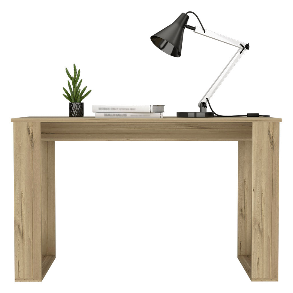 Computer Desk Albion with Ample Worksurface and Legs, Light Oak Finish image 5