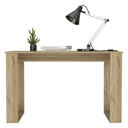 Computer Desk Albion with Ample Worksurface and Legs, Light Oak Finish image 5