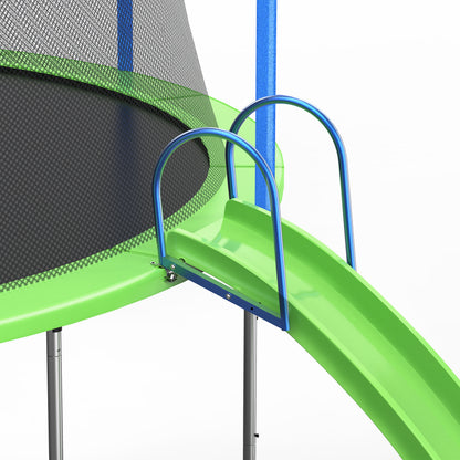 12FT Trampoline with Slide and Swings, ASTM Approved Large Recreational Trampoline with Basketball Hoop and Ladder,Outdoor Backyard Trampoline with Net, Capacity for Kids and Adults image 5