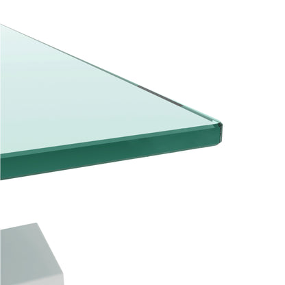 Rectangle Glass Coffee Table, Clear Coffee Table, Modern Side Center Tables for Living Room, Living Room Furniture (Old Sku:W24136821) image 7