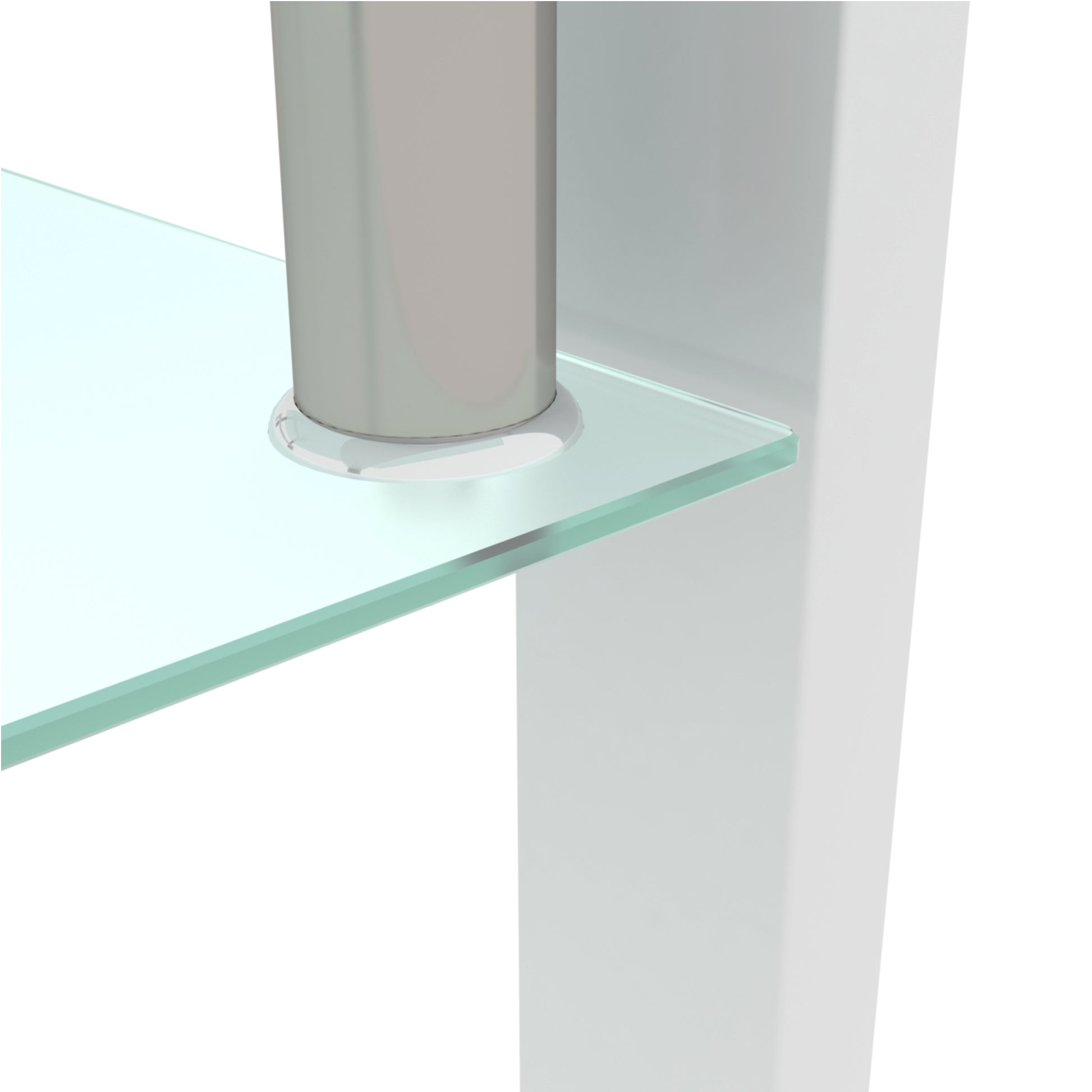 Rectangle Glass Coffee Table, Clear Coffee Table, Modern Side Center Tables for Living Room, Living Room Furniture (Old Sku:W24136821) image 12