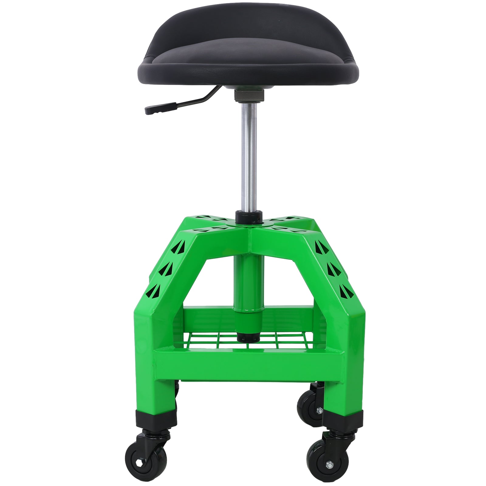 Pneumatic 360 Degree Swivel Stool, Mechanics Rolling Creeper Seat, Heavy Duty Rolling Mechanics Stool, Shop Stool with Casters green image 8
