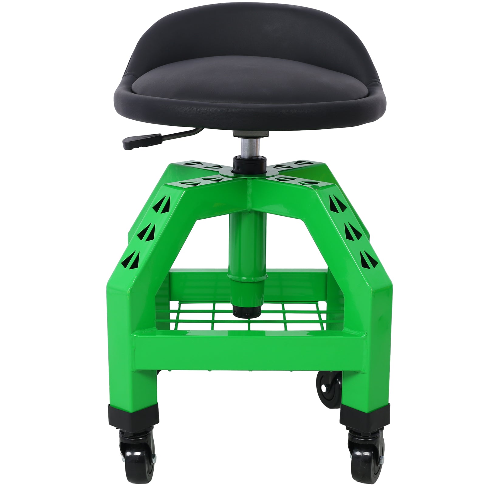 Pneumatic 360 Degree Swivel Stool, Mechanics Rolling Creeper Seat, Heavy Duty Rolling Mechanics Stool, Shop Stool with Casters green image 10