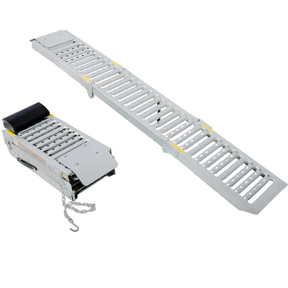 2 Sets Foldable Ferruginous Car Ramp, Portable Easy Fold Lightweight Ramp for Car Truck SUV Motorcycle ATV Bearing Capacity of Expand 1000lbs image 2