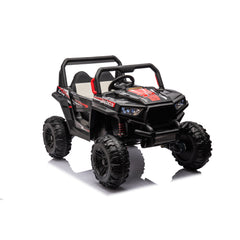 12v7a*2 30w*4 Four-wheel drive leather seat one button start,forward and backward, high and low speed,  music, front light, power display,  two doors can open, 2.4G R/C, seat belt four wheel absorber