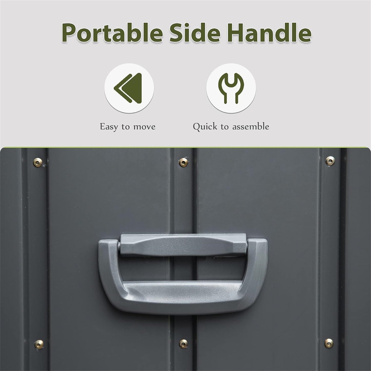 160 Gallon Outdoor Storage Deck Box Waterproof, Large Patio Storage Bin for Outside Cushions, Throw Pillows, Garden Tools, Lockable (Dark Gray) image 3