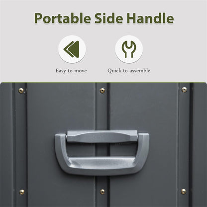 160 Gallon Outdoor Storage Deck Box Waterproof, Large Patio Storage Bin for Outside Cushions, Throw Pillows, Garden Tools, Lockable (Dark Gray) image 3