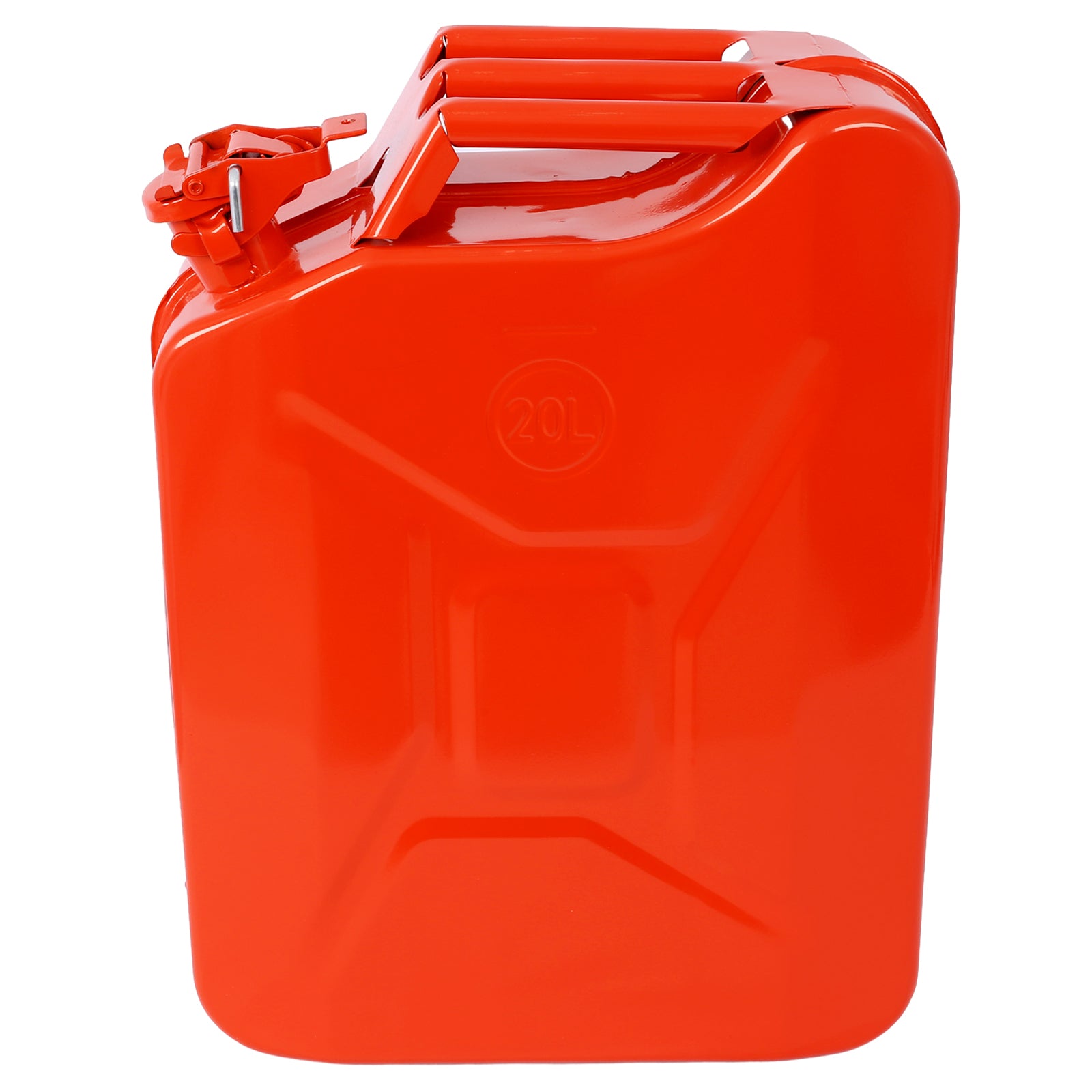 20 Liter (5 Gallon) Jerry Fuel Can with Flexible Spout, Portable Jerry Cans Fuel Tank Steel Fuel Can, Fuels Gasoline Cars, Trucks, Equipment,RED 4pcs/set image 6