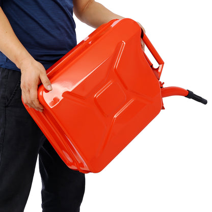 20 Liter (5 Gallon) Jerry Fuel Can with Flexible Spout, Portable Jerry Cans Fuel Tank Steel Fuel Can, Fuels Gasoline Cars, Trucks, Equipment,RED 4pcs/set image 10
