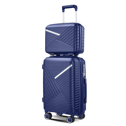 Luggage Sets 4 Piece(14/20/24/28), Expandable Lightweight Suitcase with 4 Double 360 Degrees Mute Spinner Wheels PP Materials Durable TSA Lock Travel Luggage image 11