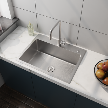 24in Stainless Steel Washing Sink w/ Faucet Hoses and Drain Head Only(Update) image 1