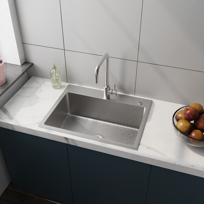 24in Stainless Steel Washing Sink w/ Faucet Hoses and Drain Head Only(Update) image 9
