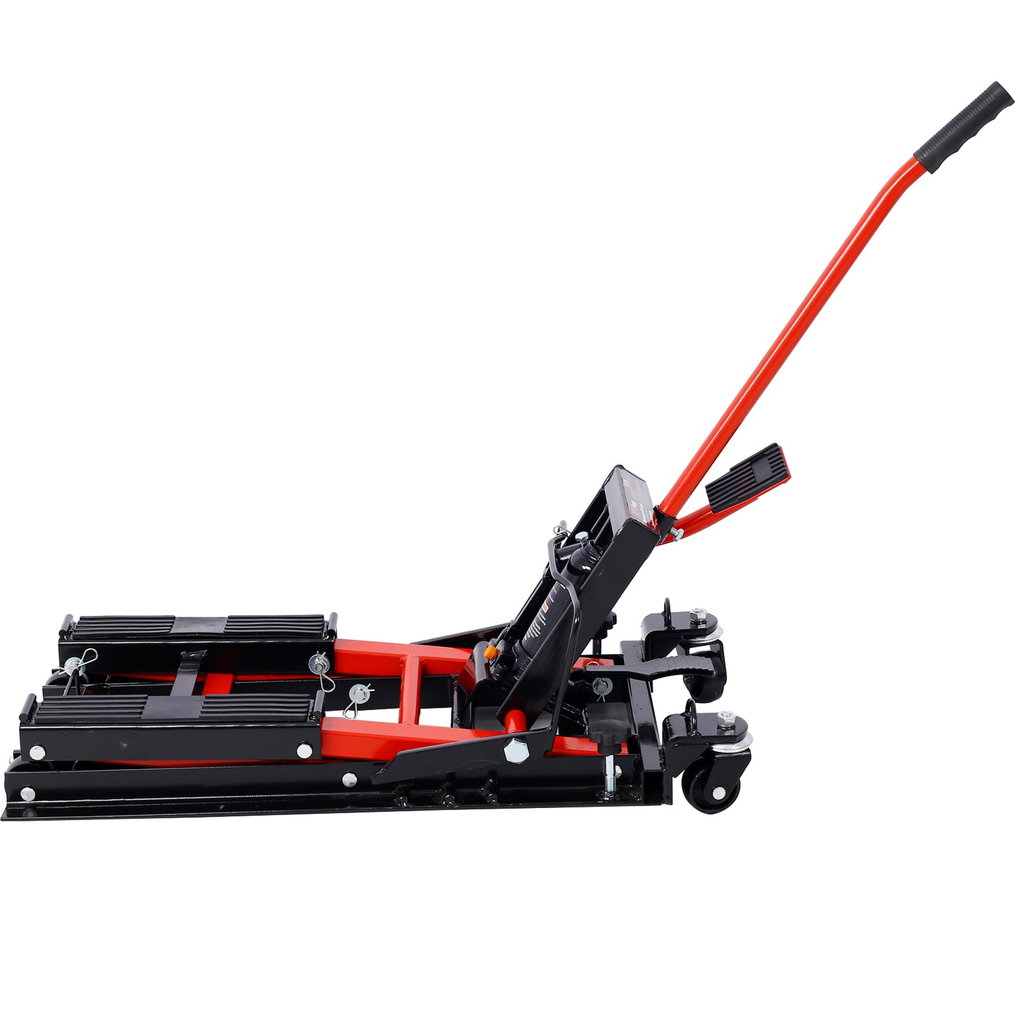 Hydraulic Motorcycle Lift Jack, 1500 LBS Capacity ATV Scissor Lift Jack, Portable Motorcycle Lift Table with 4 Wheels, Hydraulic Foot-Operated Hoist Stand for Motorcycle ATV UTV Powersports image 5