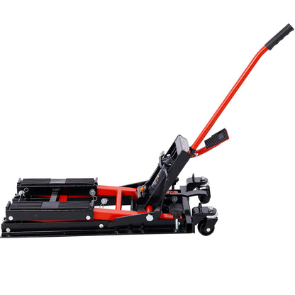 Hydraulic Motorcycle Lift Jack, 1500 LBS Capacity ATV Scissor Lift Jack, Portable Motorcycle Lift Table with 4 Wheels, Hydraulic Foot-Operated Hoist Stand for Motorcycle ATV UTV Powersports image 5