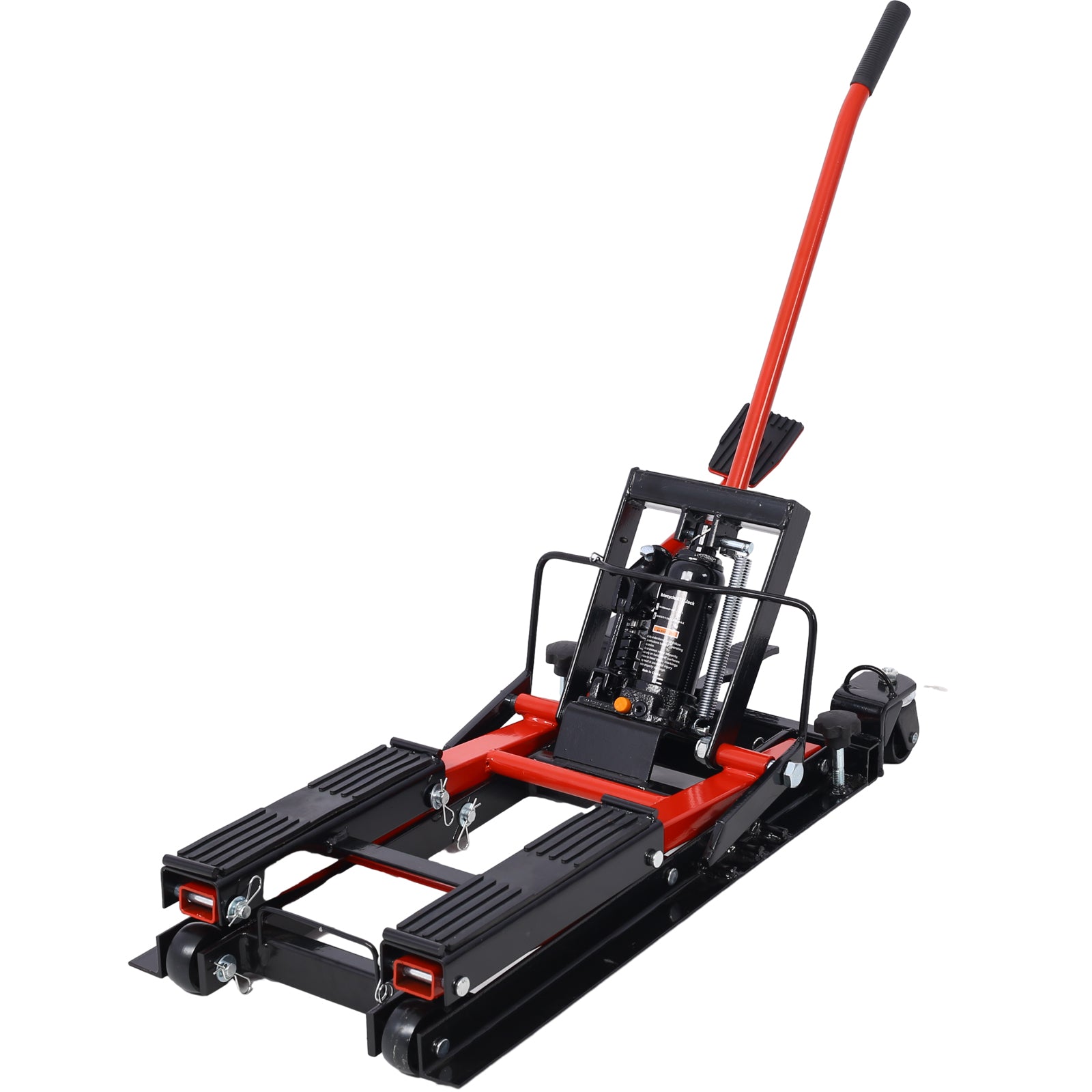 Hydraulic Motorcycle Lift Jack, 1500 LBS Capacity ATV Scissor Lift Jack, Portable Motorcycle Lift Table with 4 Wheels, Hydraulic Foot-Operated Hoist Stand for Motorcycle ATV UTV Powersports image 3