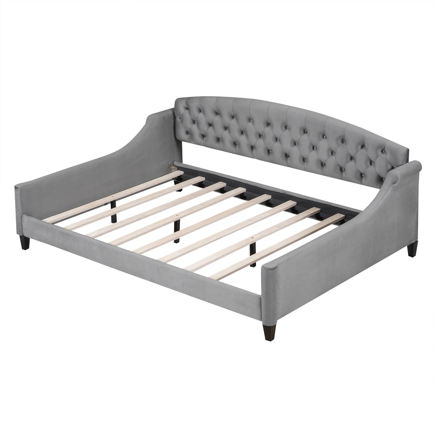 Modern Luxury Tufted Button Daybed, Full, Gray (Old SKU: SM001009AAE,GX001009AAE) image 8