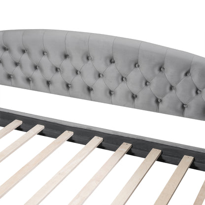 Modern Luxury Tufted Button Daybed, Full, Gray (Old SKU: SM001009AAE,GX001009AAE) image 10