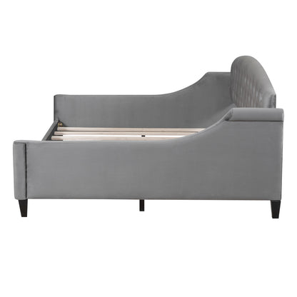 Modern Luxury Tufted Button Daybed, Full, Gray (Old SKU: SM001009AAE,GX001009AAE) image 12