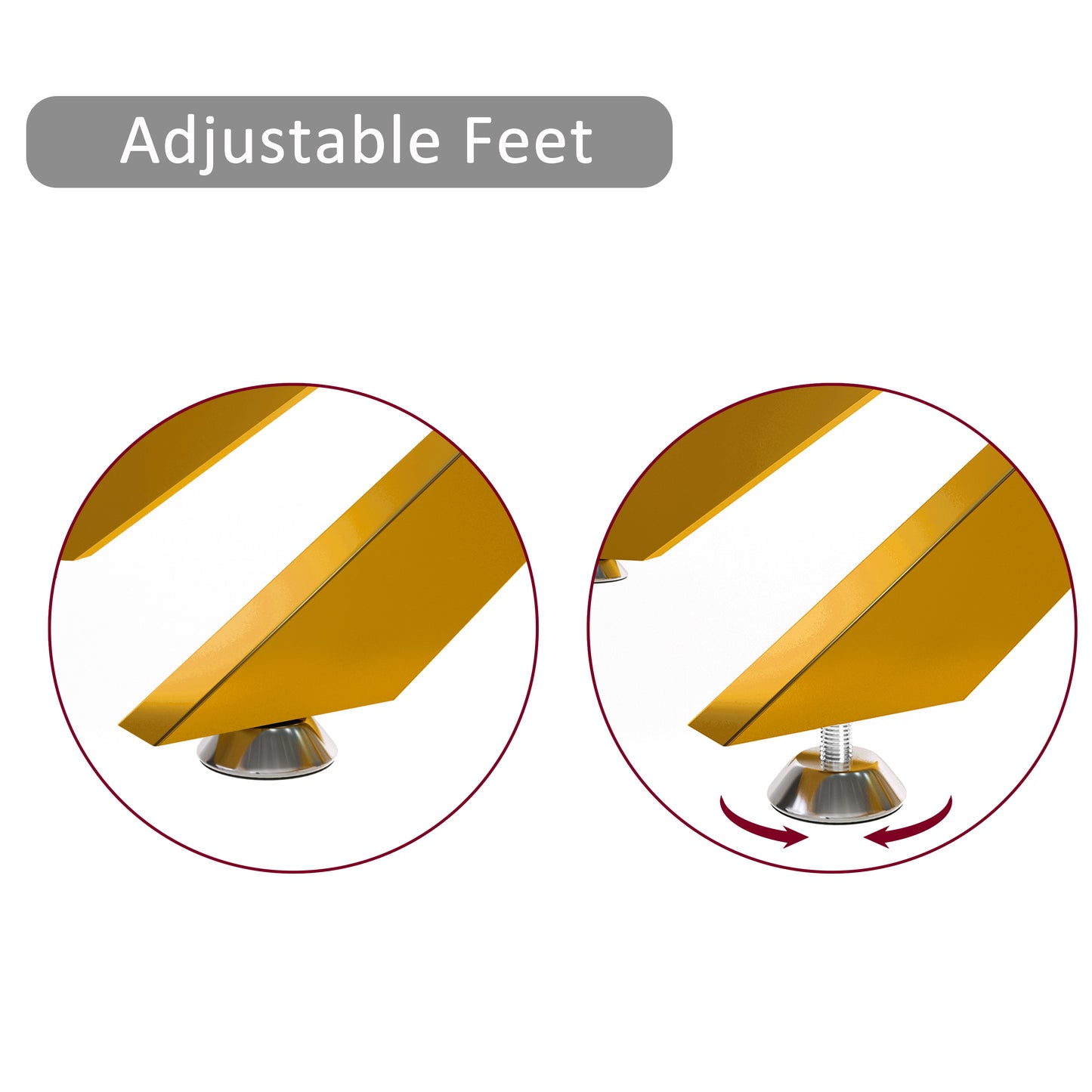 39.37" Rectangular Clear Tempered Glass Coffee Table,Stylish Design with Golden Metal Legs, Coffee Table for Living Room image 8