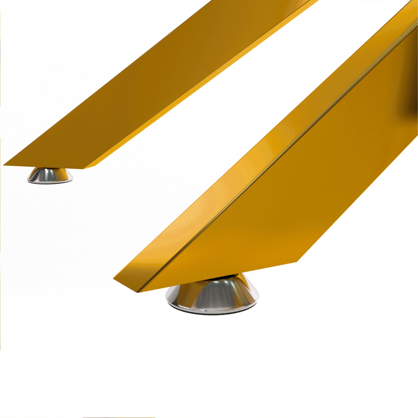 47.2" Rectangular Clear Tempered Glass Coffee Table,Stylish Design with Golden Metal Legs, Coffee Table for Living Room image 9