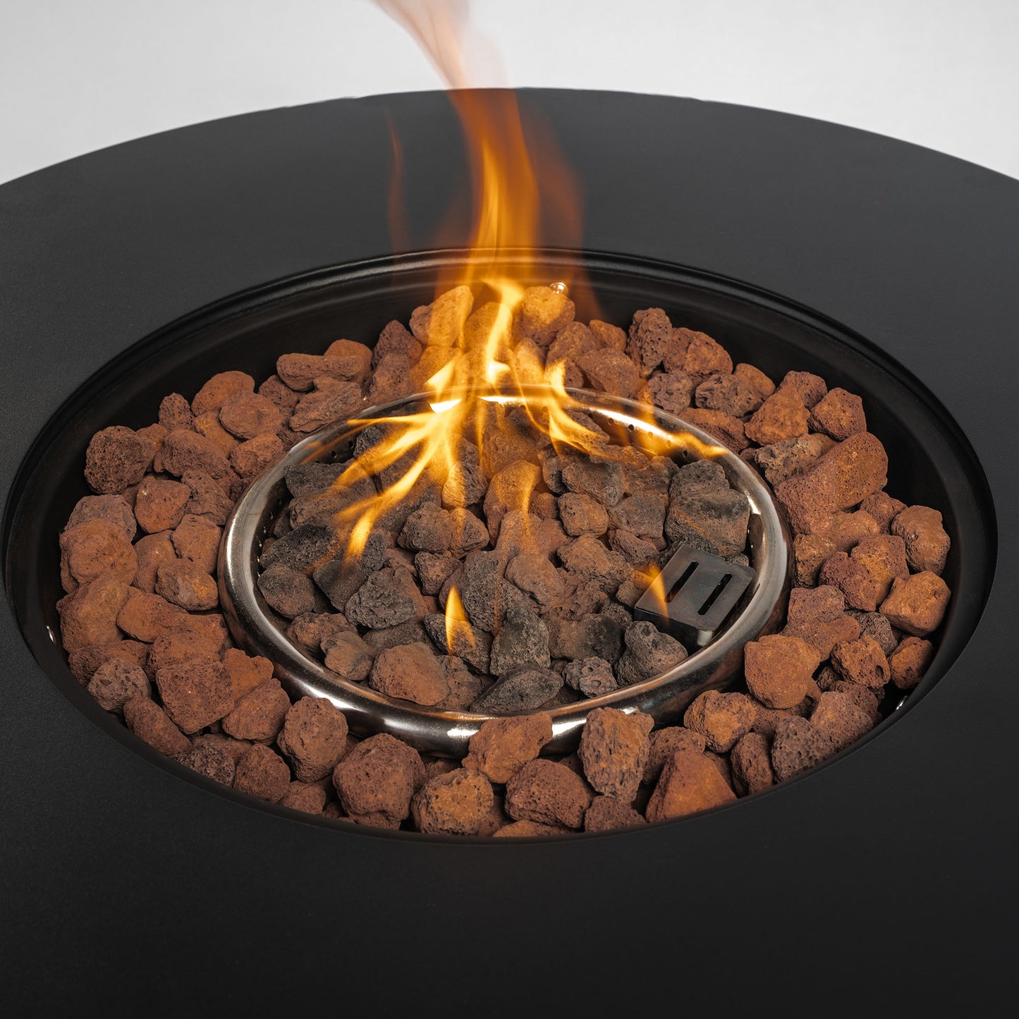 30" Propane Gas Fire Pit Table, 50000 BTU Round Steel Fire Pit for Outside Patio Deck Garden Courtyard-Black image 10