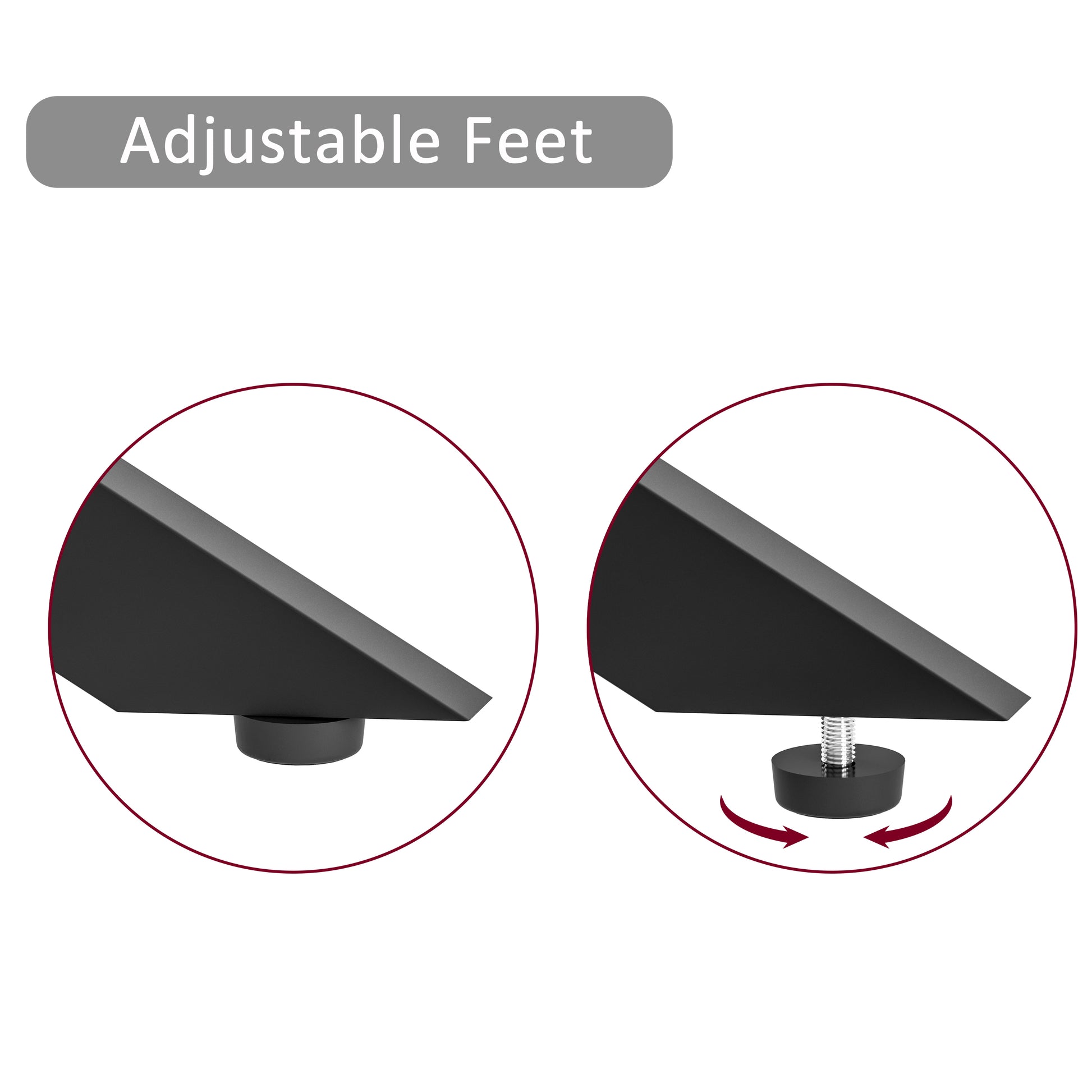 47.2" Rectangular Clear Tempered Glass Coffee Table,Stylish Design with Black Metal Legs, Coffee Table for Living Room image 9