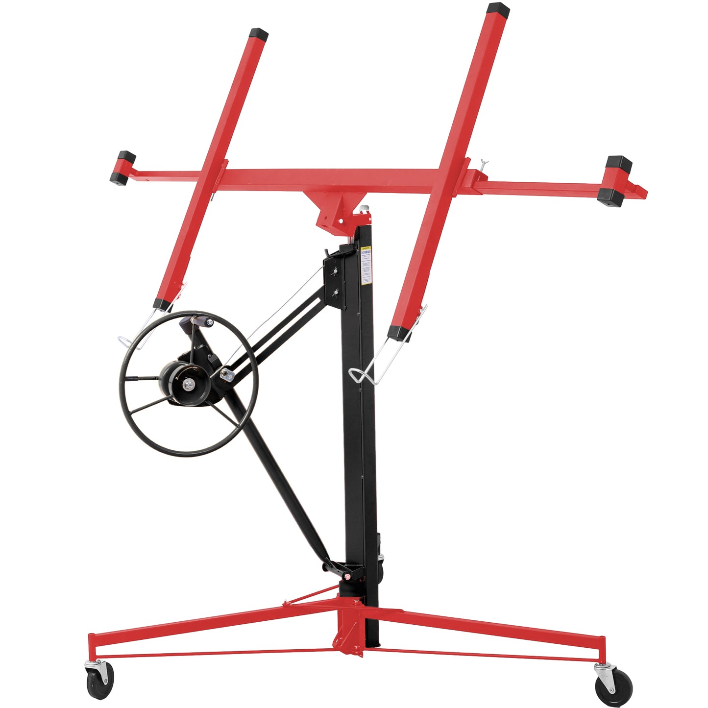 Drywall Lift Panel 11' Lift Drywall Panel Hoist Jack Lifter, RED+BLACK image 2