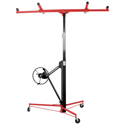 Drywall Lift Panel 11' Lift Drywall Panel Hoist Jack Lifter, RED+BLACK image 3