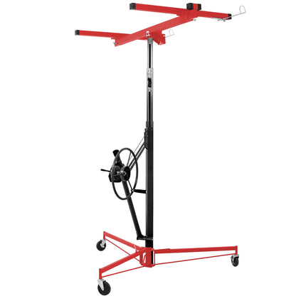 Drywall Lift Panel 11' Lift Drywall Panel Hoist Jack Lifter, RED+BLACK image 6