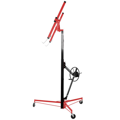 Drywall Lift Panel 11' Lift Drywall Panel Hoist Jack Lifter, RED+BLACK image 5
