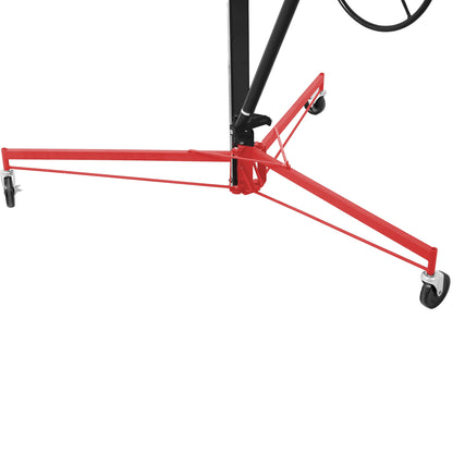 Drywall Lift Panel 11' Lift Drywall Panel Hoist Jack Lifter, RED+BLACK image 11