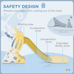 Kids Indoor Slide for Toddlers Ages 1.5-3, Small Toddler Slide, Space Toy Playset for Girls and Boys, Blue