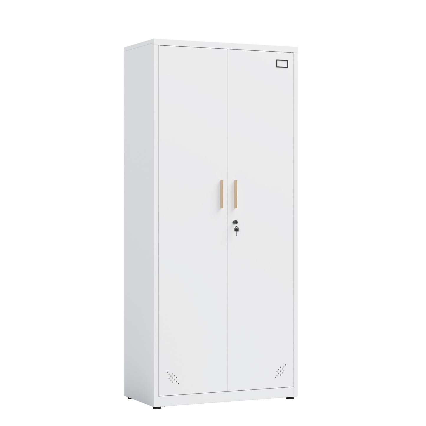 High Storage Cabinet with 2 Doors and 4 Partitions to Separate 5 Storage Spaces, Home/ Office Design image 5