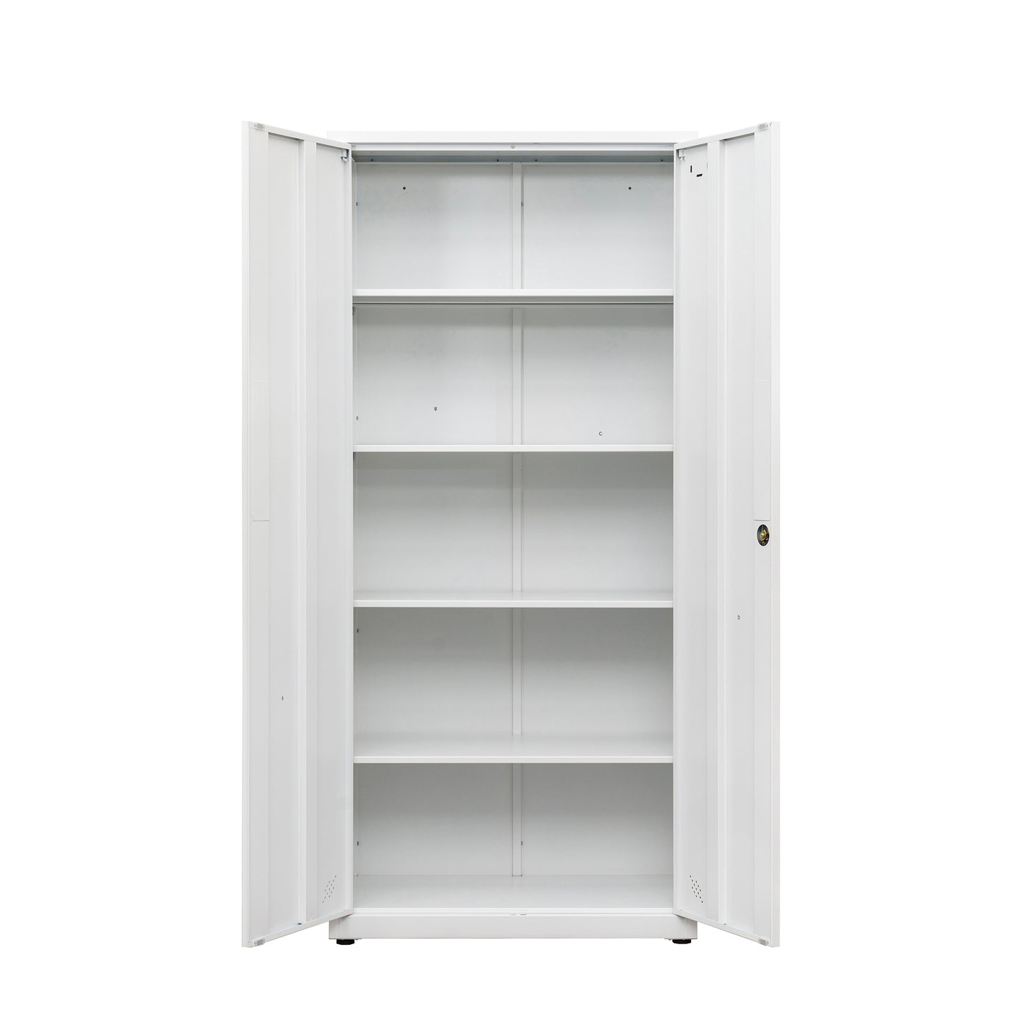 High Storage Cabinet with 2 Doors and 4 Partitions to Separate 5 Storage Spaces, Home/ Office Design image 7