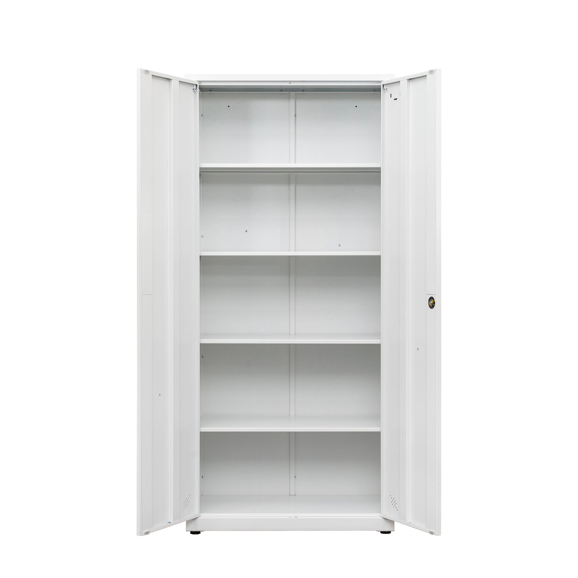 High Storage Cabinet with 2 Doors and 4 Partitions to Separate 5 Storage Spaces, Home/ Office Design image 7