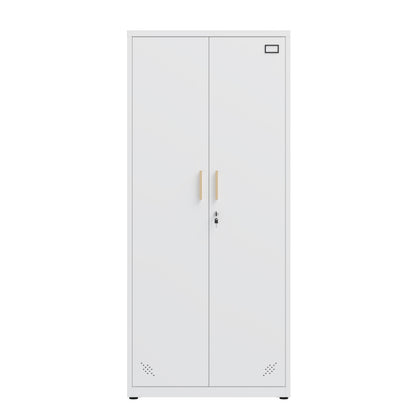 High Storage Cabinet with 2 Doors and 4 Partitions to Separate 5 Storage Spaces, Home/ Office Design image 6