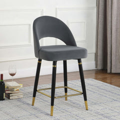 Black Open Back Counter Height Stools (Set of 2)