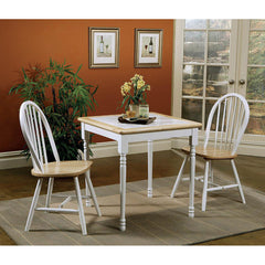 Natural Brown and White Spindle Back Side Chairs (Set of 4)