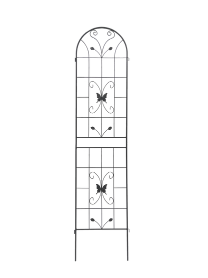 4 Pack Metal Garden Trellis 86.7" x 19.7" Rustproof Trellis for Climbing Plants Outdoor Flower Support Black image 11