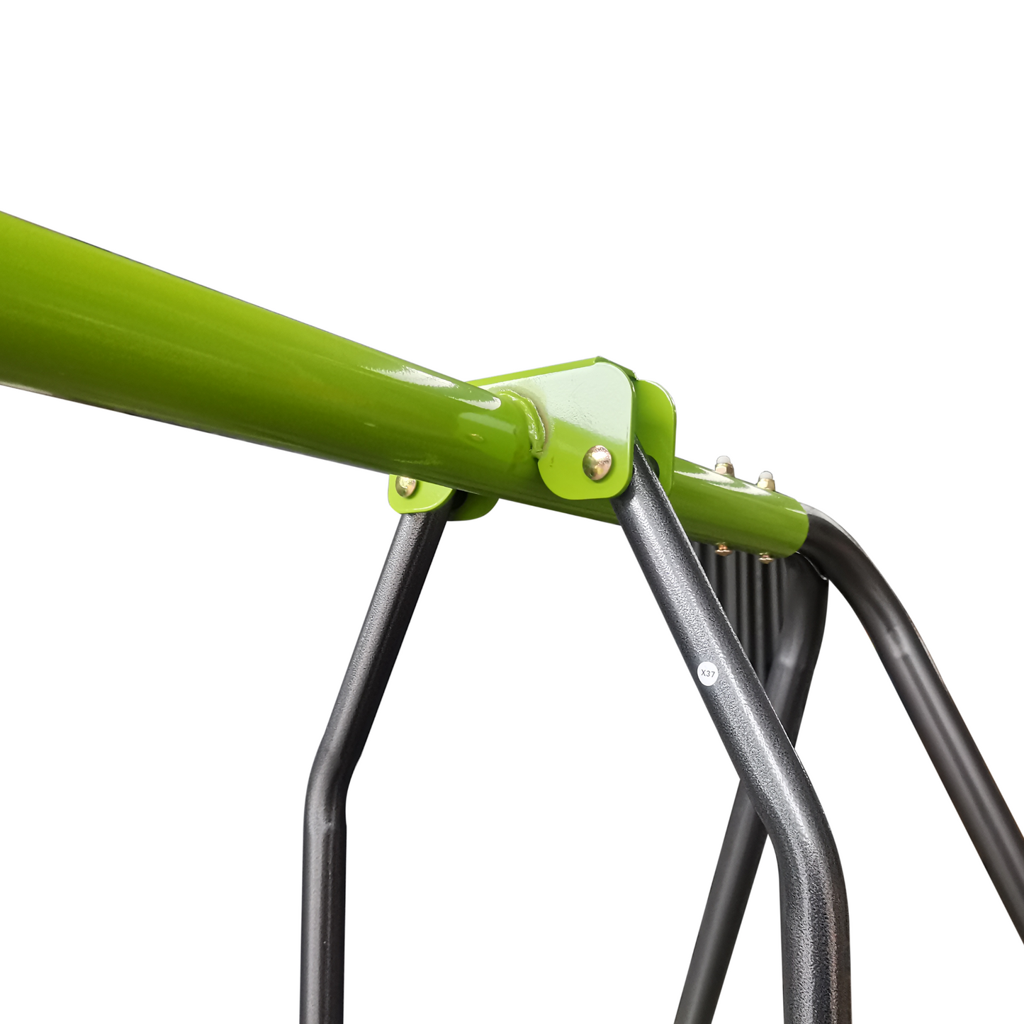 XNS081 lime green interesting swingset with plastic safe swing set 440lbs for outdoor playground for age 3+ with face to face without tee image 10