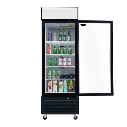 ORIKOOL Glass Door Merchandiser Refrigerator 19.3 Cu.ft Swing Door Commercial Display Refrigerators Merchandising Refrigeration with LED Top Panel image 2