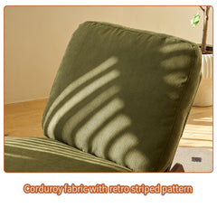 Comfortable Glider Rocking Chair, High-Quality Upholstery Glider Chair, Solid Wood Frame, Perfect for Multiple Settings Accent Reading Chair for Bedroom,Living Room,Nursery