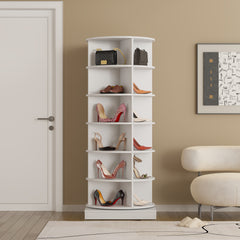 new 360 Rotating shoe cabinet 7 layers Holds Up to 28 Paris of Shoes